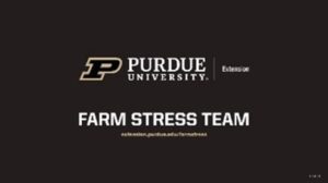 Purdue University Farm Stress Team Logo