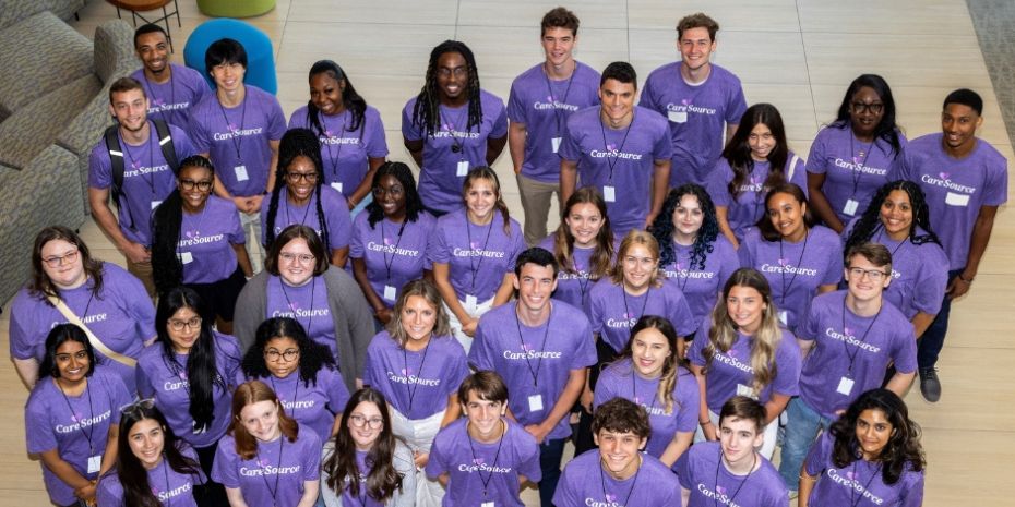 Group photo of CareSource interns.